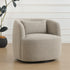 Ashlie Bouclé Swivel Barrel Chair - Comfortable Swivel Chair | Modern Swivel Chairs | Kinwell Furniture | Modern Swivel Chairs